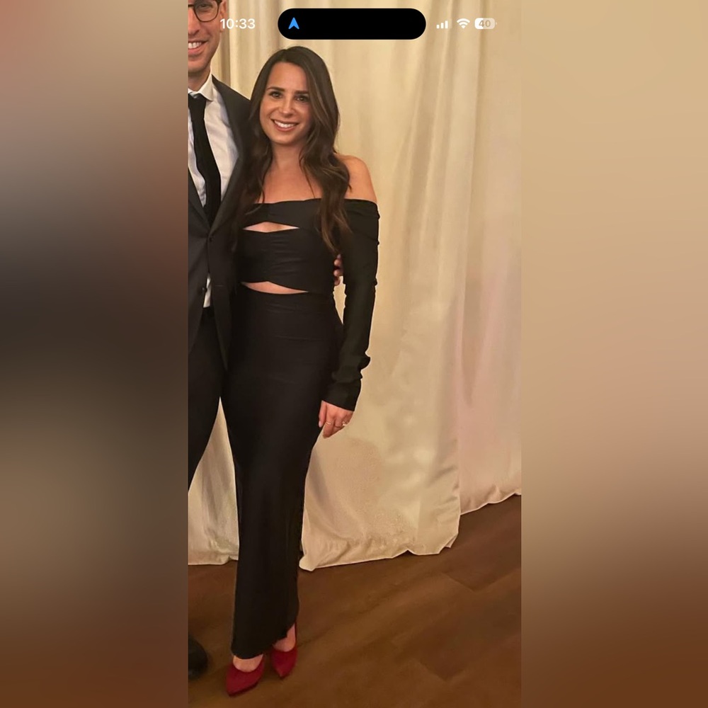 CAMILLA AND MARC Black Berkley Midi Dress